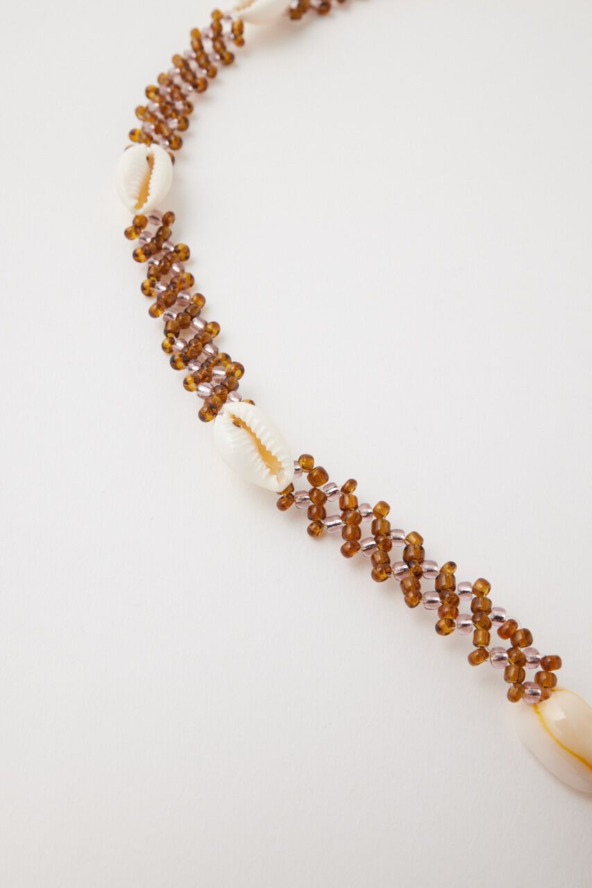MOUSSY「BEADED SHELL チョーカー」|ネックレス|