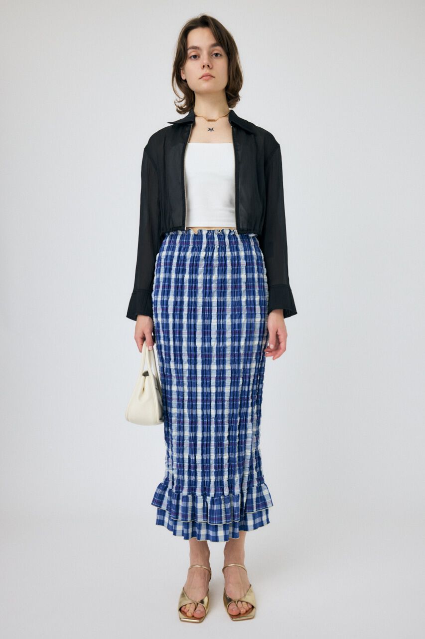 MOUSSY「SHEER CROPPED ジャケット」|シャツ・ブラウス|