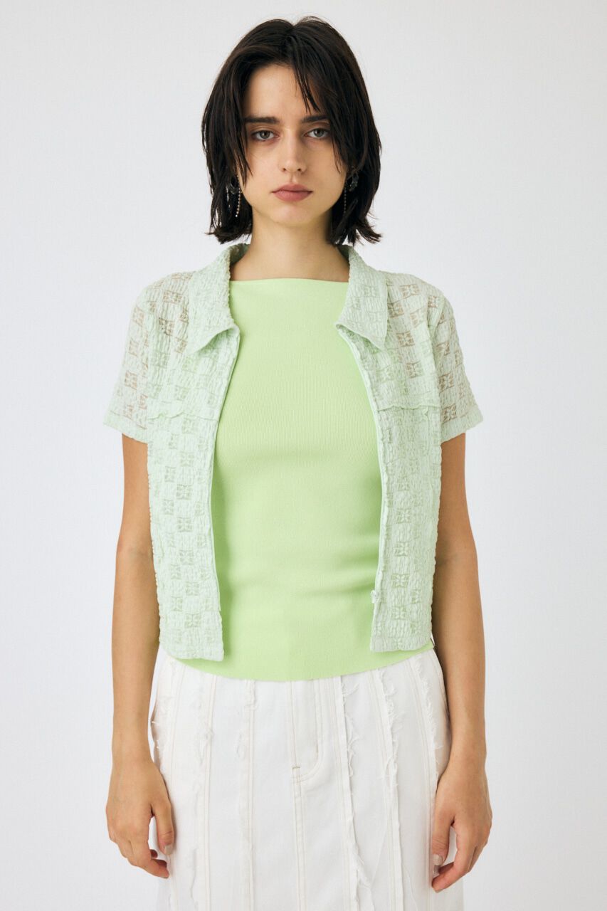 MOUSSY「LACY SWITCHING トップス」|Tシャツ・カットソー|