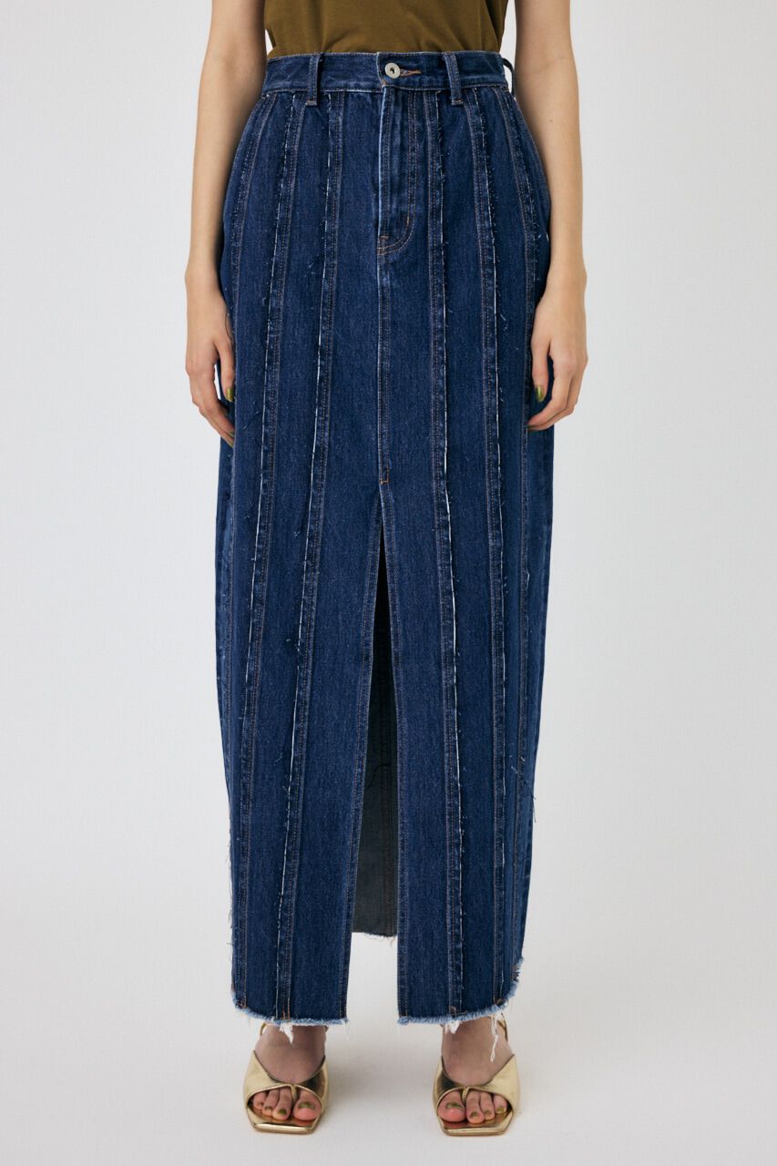 MOUSSY「FRONT SLIT FRINGE スカート」|スカート|