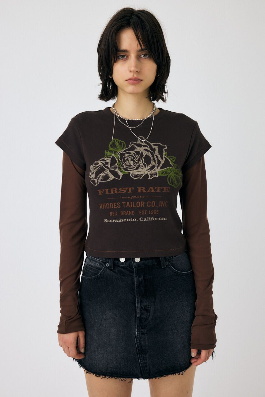 MOUSSY「VINTAGE LABEL Tシャツ」|Tシャツ・カットソー|