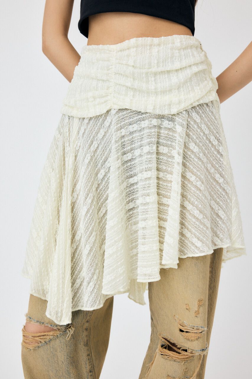 MOUSSY「ASYMMETRIC HEM LACY スカート」|スカート|