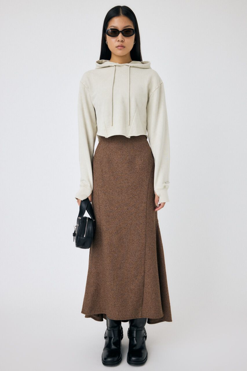 MOUSSY「GARMENT DYE CUT OFF フーディ」|パーカー|