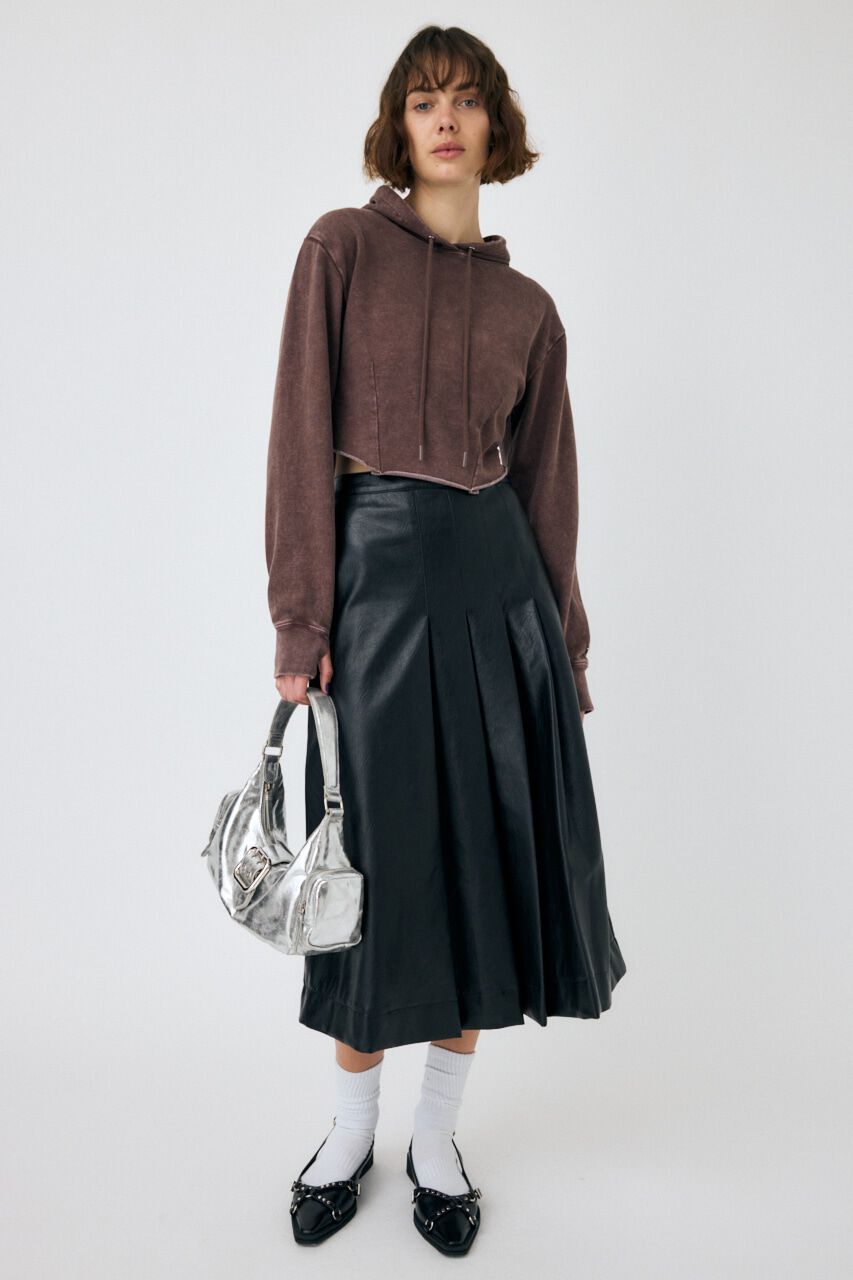 MOUSSY「GARMENT DYE CUT OFF フーディ」|パーカー|