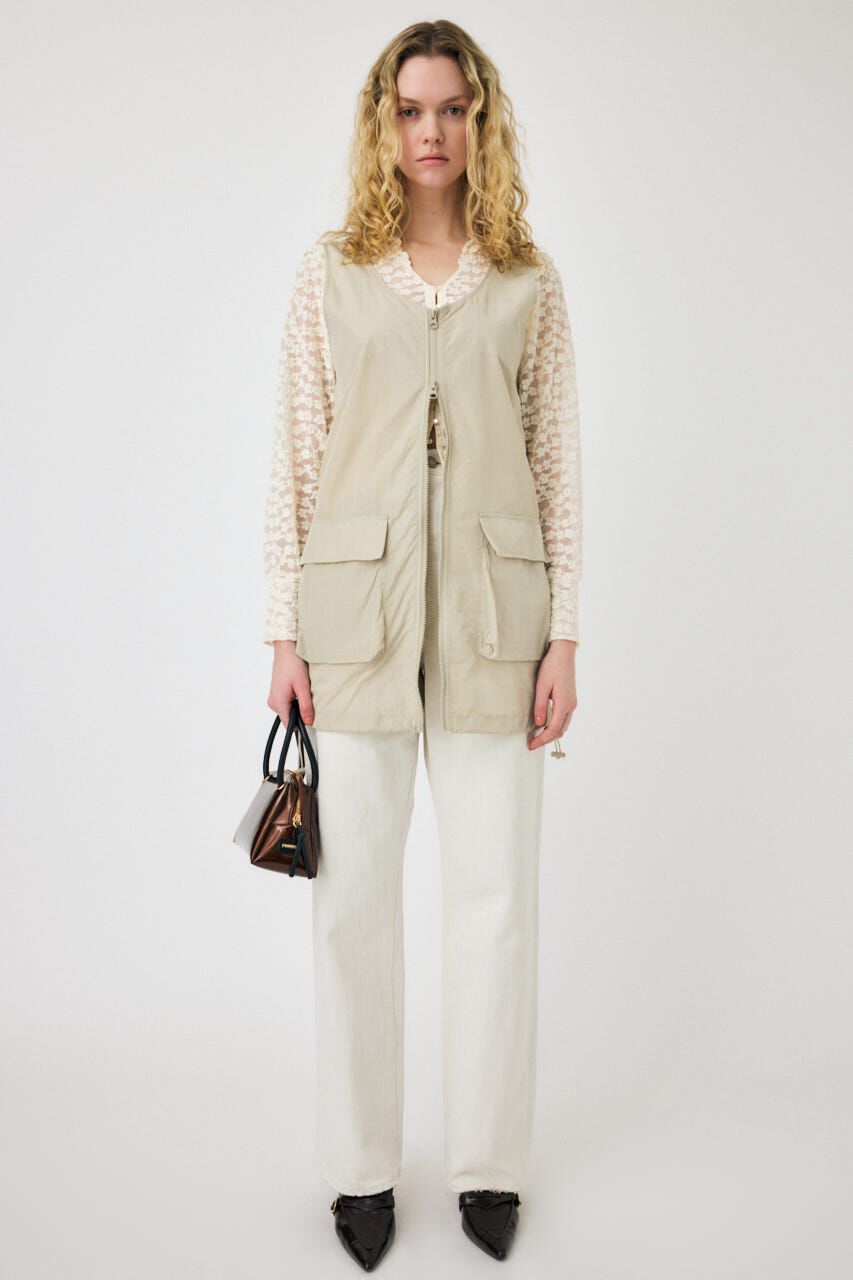 MOUSSY「HW WHT LOOSE STRAIGHT」|デニム|