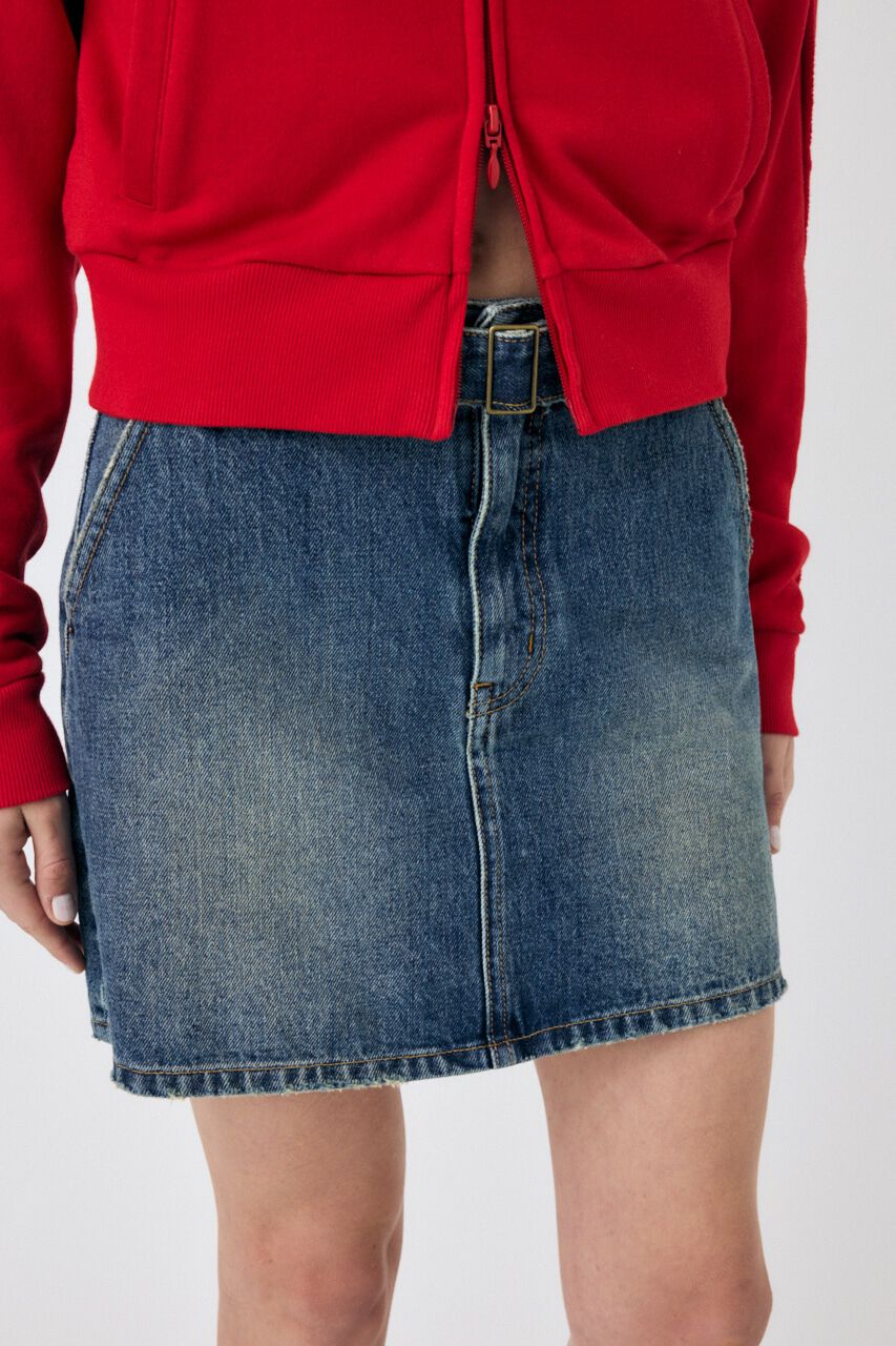 MOUSSY「BELTED DENIM ミニスカート」|スカート|