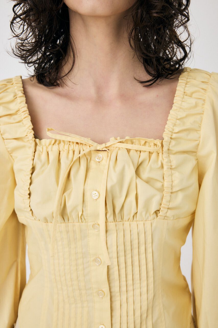 MOUSSY「PUFF SLEEVE CORSET FIT ブラウス」|シャツ・ブラウス|