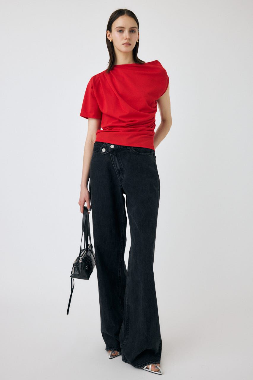 MOUSSY「ONE SHOULDER シアー TEE」|Tシャツ・カットソー|