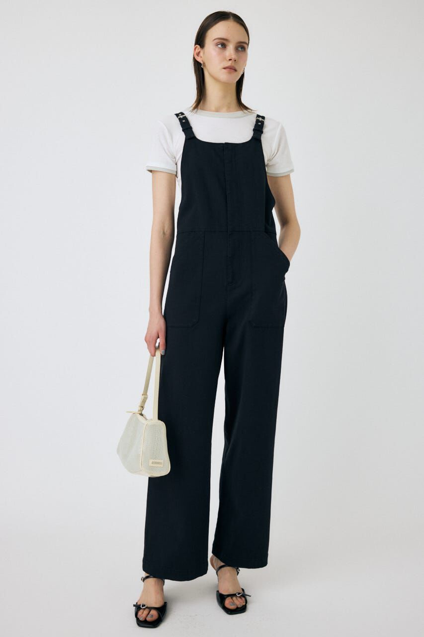 MOUSSY「BELT SUSPENDER オーバーオール」|その他|BLK