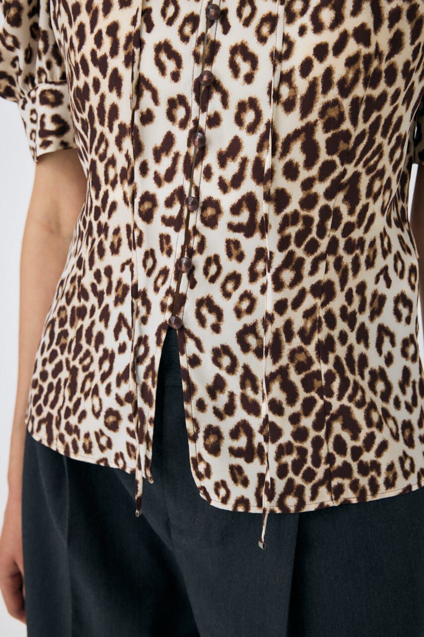 MOUSSY「GATHERED SHOULDER ハーフスリーブブラウス」|シャツ・ブラウス|