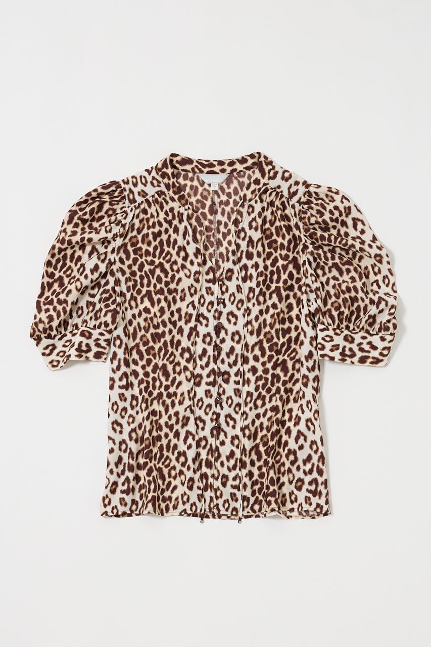 MOUSSY「GATHERED SHOULDER ハーフスリーブブラウス」|シャツ・ブラウス|