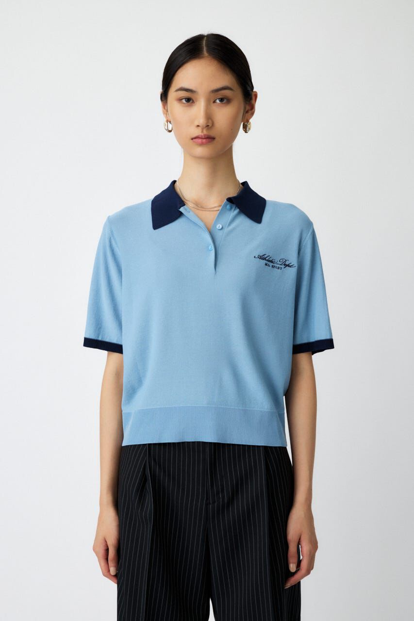 MOUSSY「HALF SLEEVE ニットポロ」|ニット・セーター|