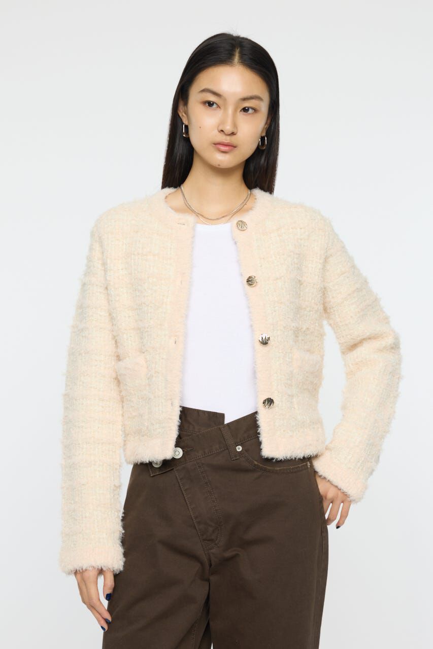 MOUSSY「COMPACT KNIT TWEED ジャケット」|その他|