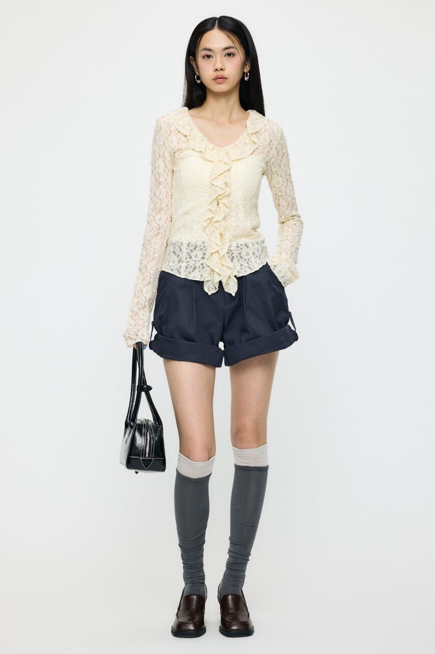 MOUSSY「LACE RUFFLE トップス」|Tシャツ・カットソー|