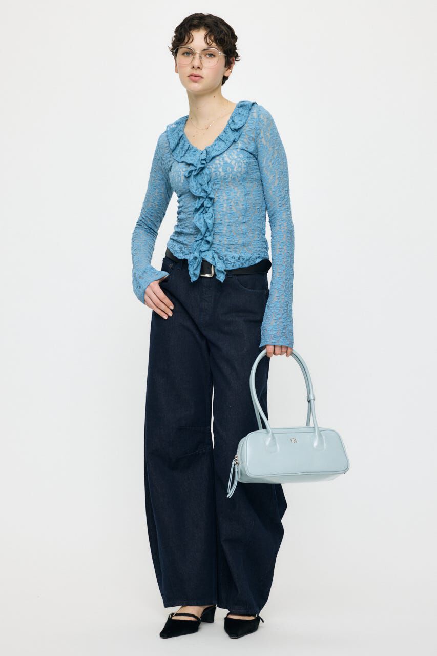 MOUSSY「LACE RUFFLE トップス」|Tシャツ・カットソー|