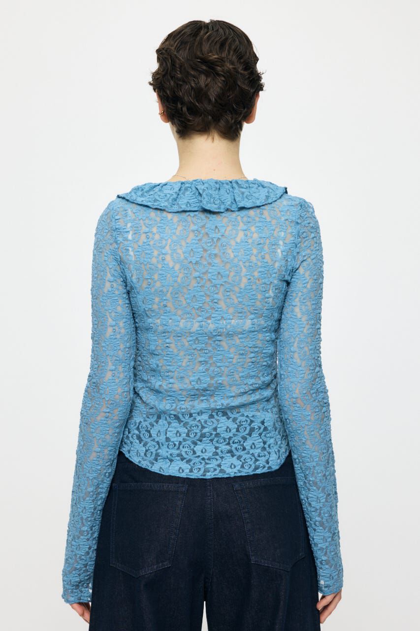 MOUSSY「LACE RUFFLE トップス」|Tシャツ・カットソー|