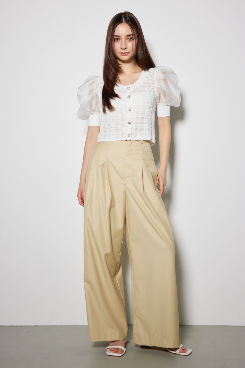 rienda「2WAYシアーラメニットカーデ」|カーディガン|