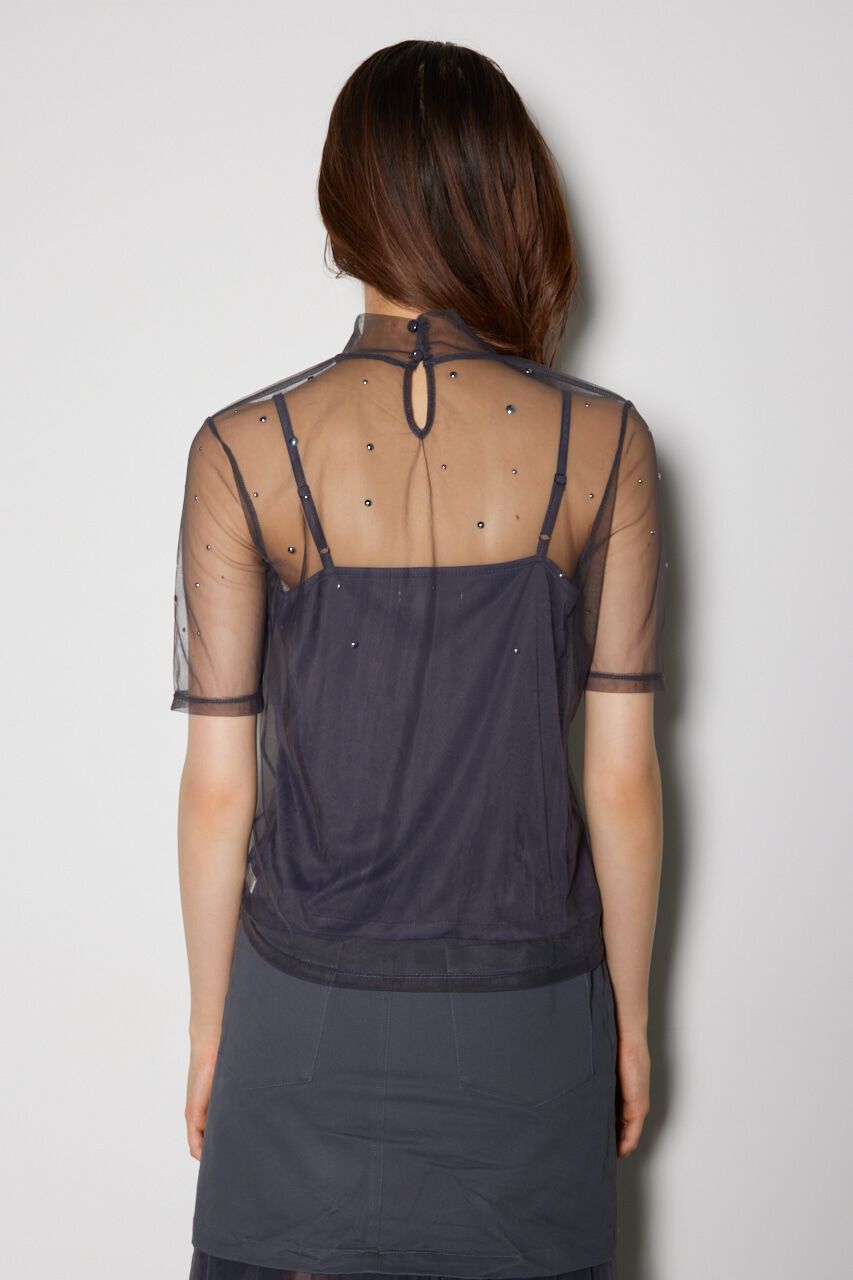 rienda「メタルボールシアートップス」|Tシャツ・カットソー|