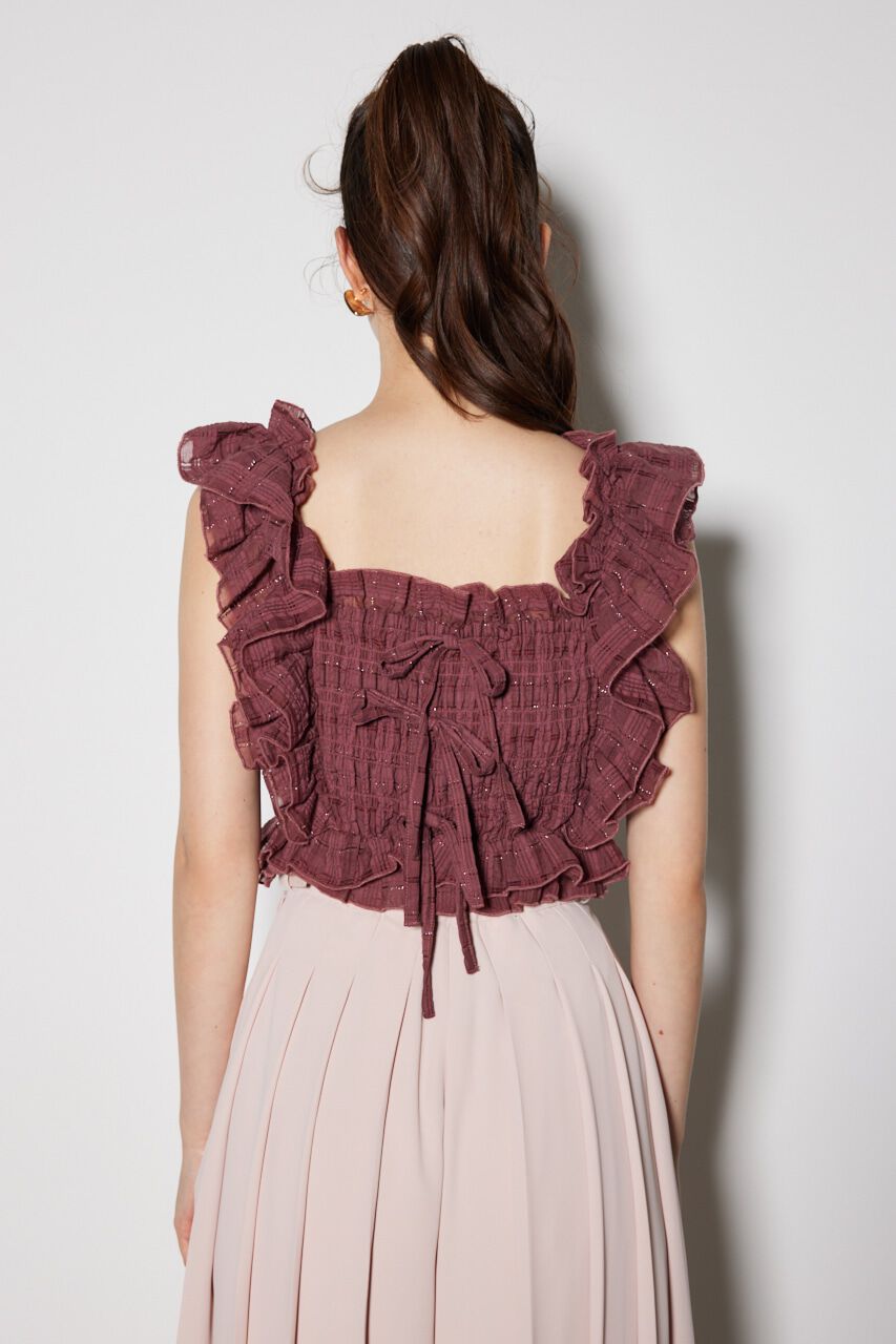 rienda「シャーリングペプラムトップス」|チュニック|