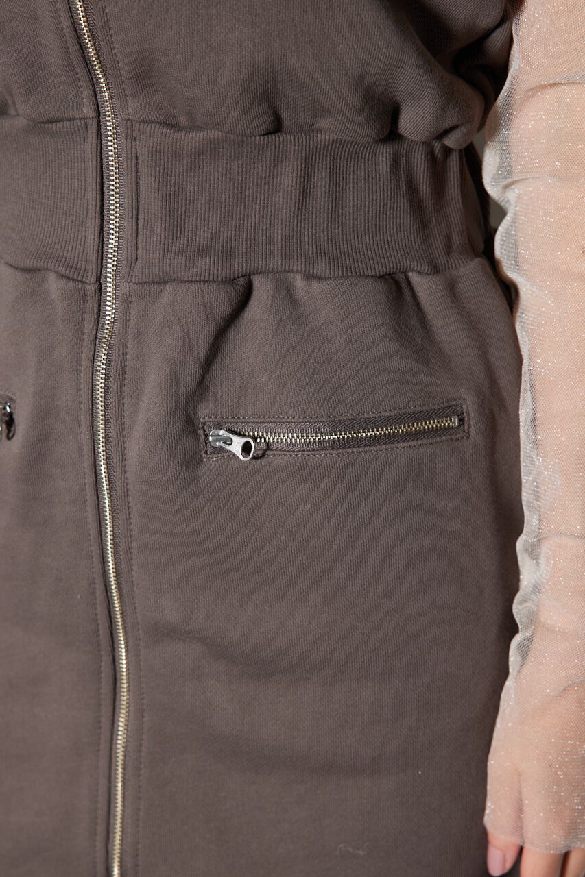 rienda「ベアデザインスウェットミニワンピース」|ワンピース|