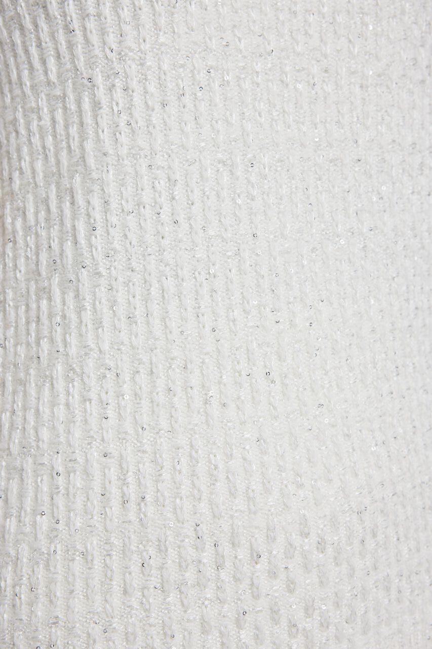 rienda「シャイニーツイードモックネックニットTOP」|ニット・セーター|