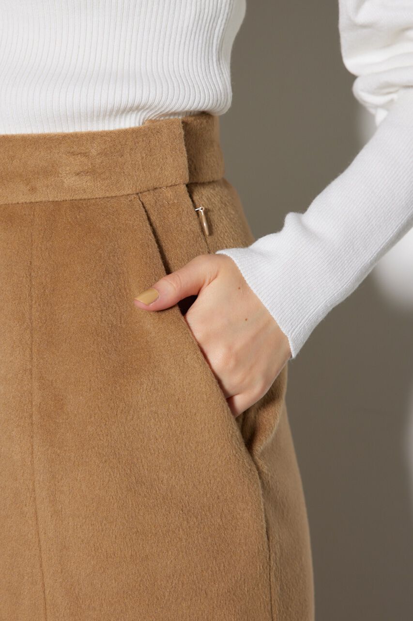 rienda「スリットジャストウエストスコショートパンツ」|スカート|