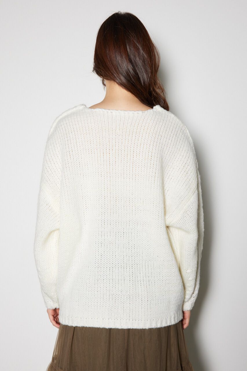 rienda「ローゲージオーバーニットトップス」|ニット・セーター|