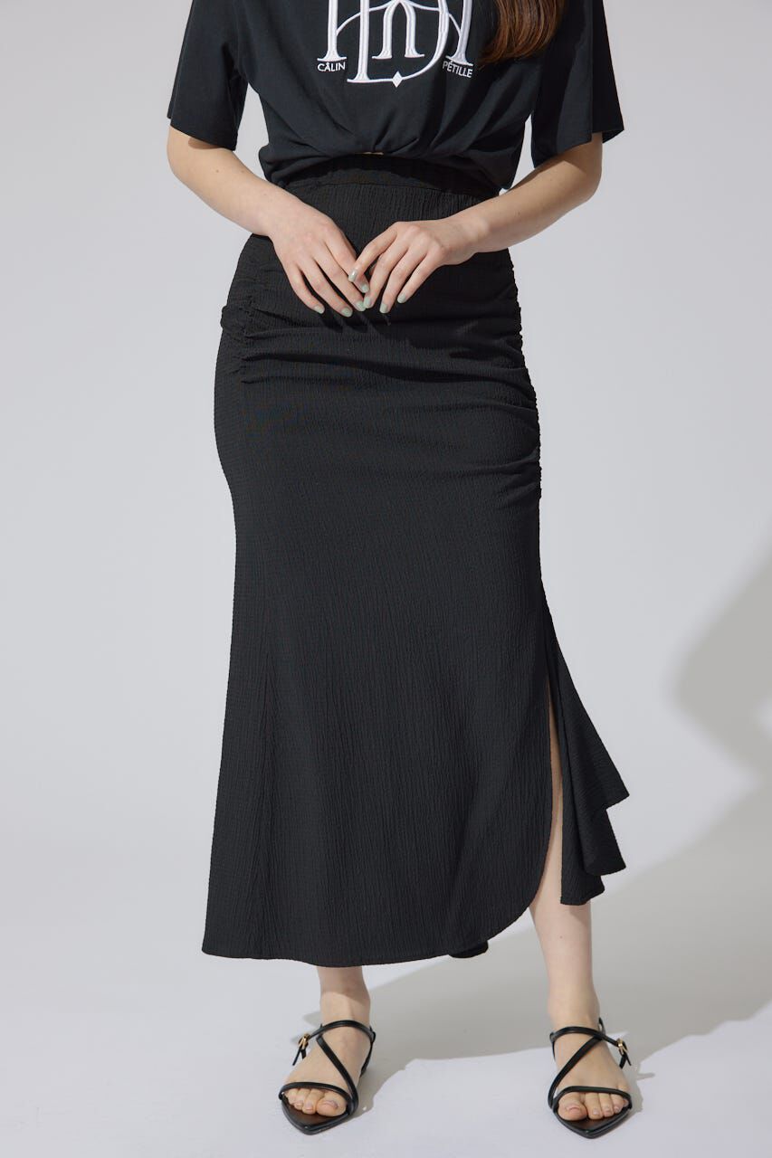 rienda「ギャザーマーメイドジャストウエストスカート」|スカート|