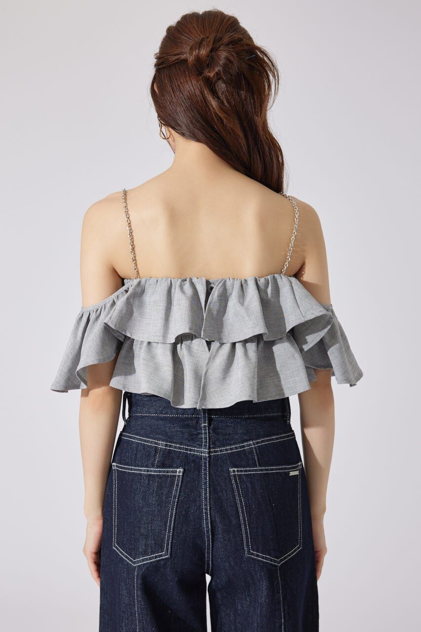 rienda「フリル2WAYオフショルブラウス」|シャツ・ブラウス|