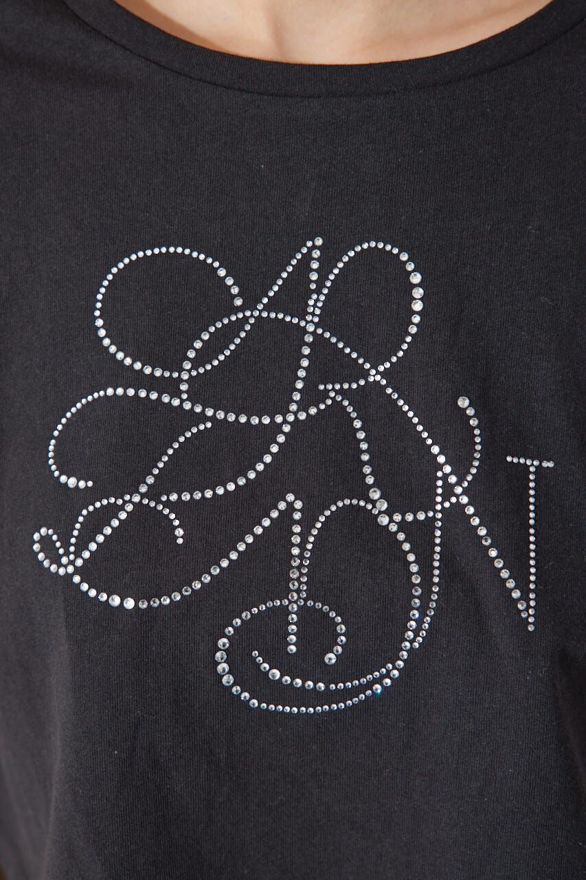 rienda「ラインストーンロゴTシャツ」|Tシャツ・カットソー|