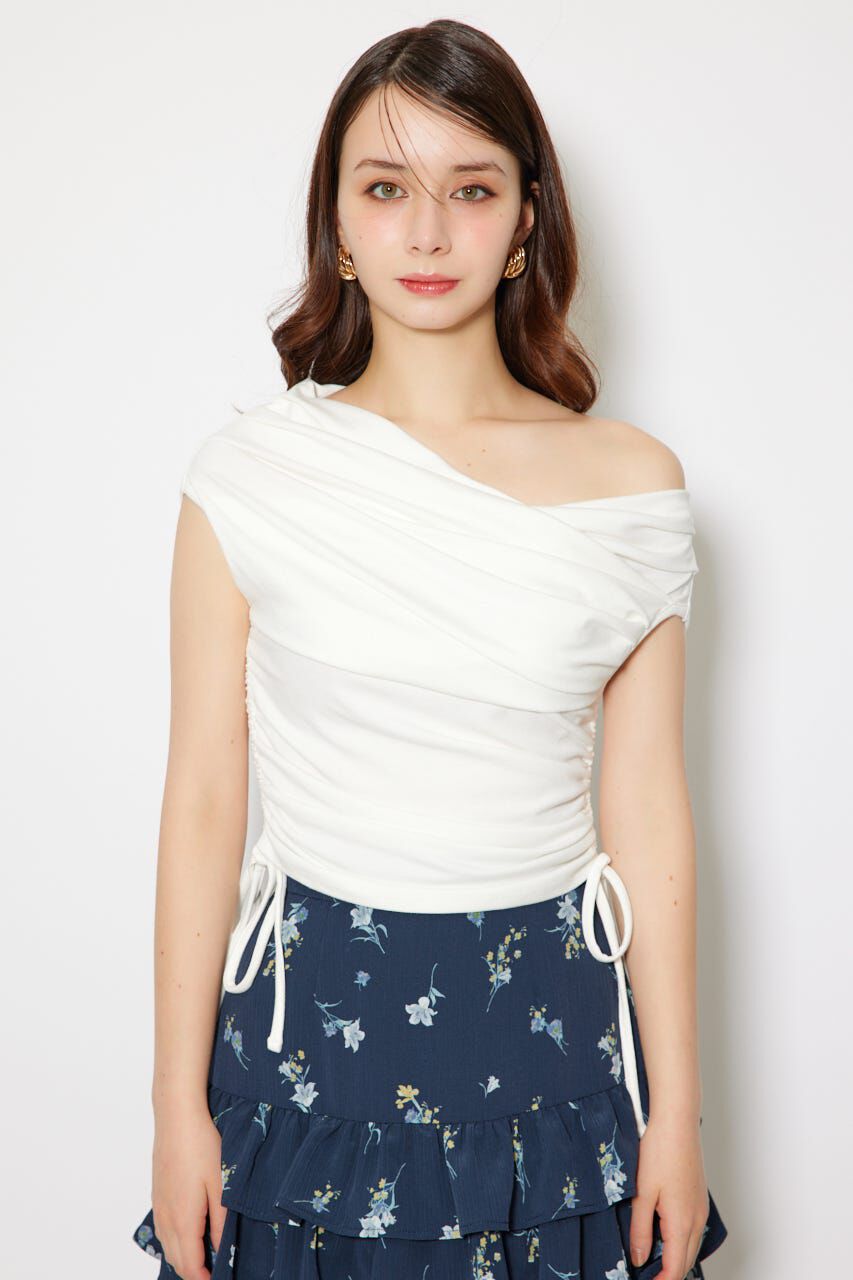 rienda「カシュクールサイドドロストトップス」|Tシャツ・カットソー|