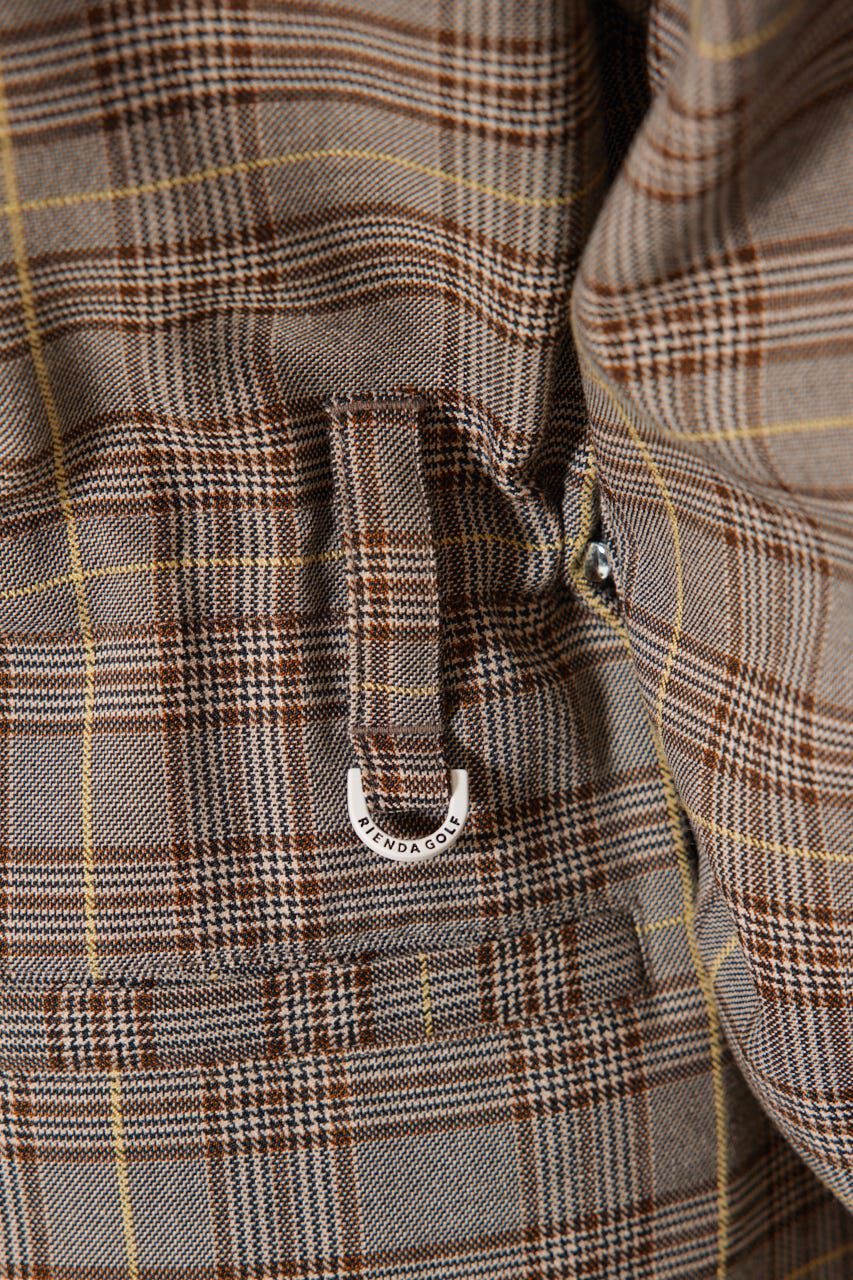 rienda「グレンチェックドロストワンピース」|ワンピース|