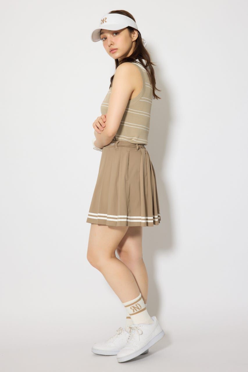 rienda「ラインプリーツフレアスカート」|スカート|