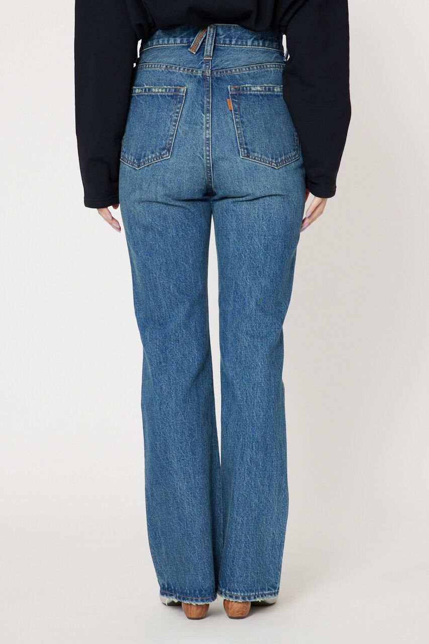 RODEO CROWNS「アシンメトリーハイウエストフレアデニム」|デニム|