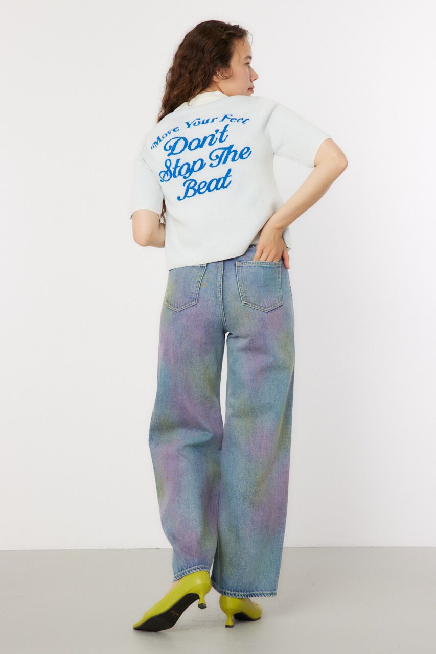 RODEO CROWNS「スプレーワイドパンツ」|デニム|