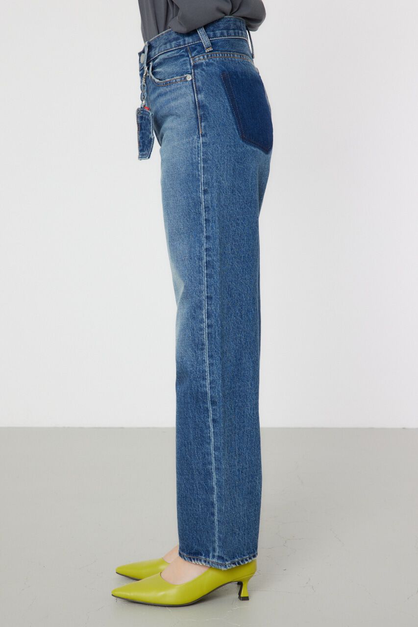 RODEO CROWNS「ポケットポーチストレートデニム」|デニム|