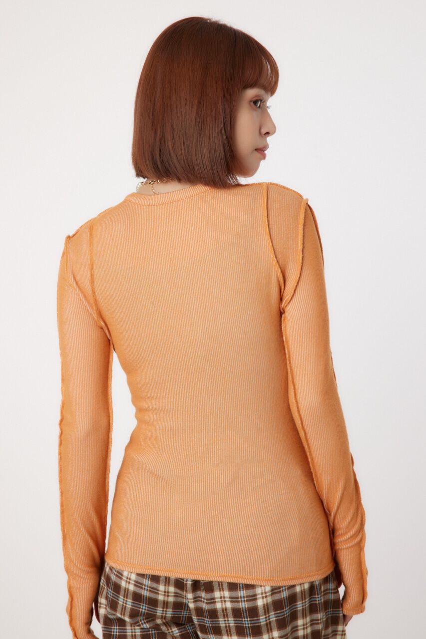 RODEO CROWNS「STITCH SLIM リブトップス」|Tシャツ・カットソー|