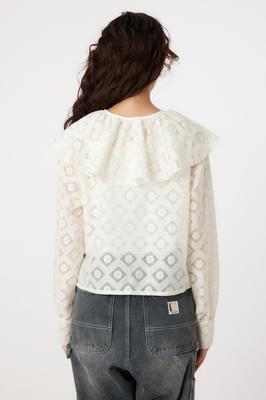 RODEO CROWNS「ラッフルレースボレロ」|シャツ・ブラウス|