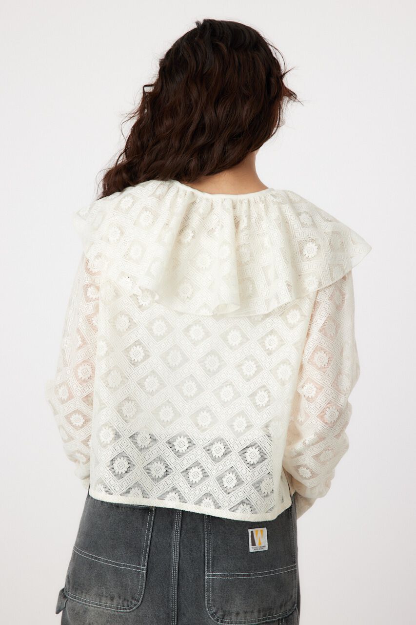 RODEO CROWNS「ラッフルレースボレロ」|シャツ・ブラウス|