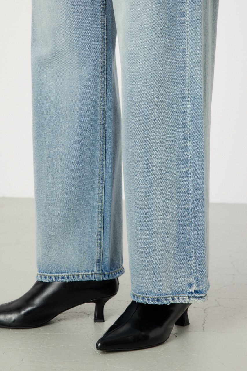 RODEO CROWNS「デコレーションハイウエストワイドデニム」|デニム|