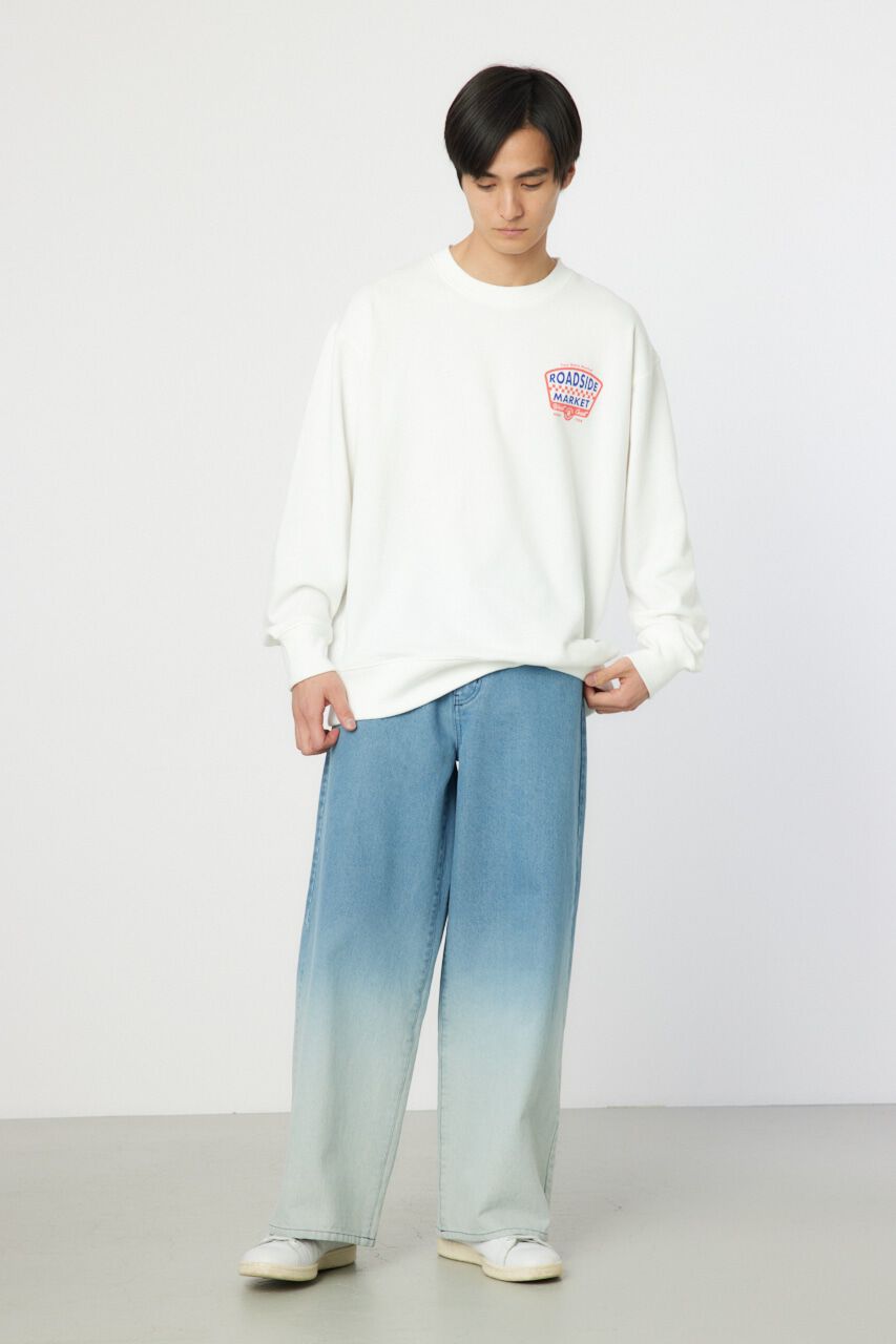 RODEO CROWNS「フェードワイドデニムパンツ」|デニム|