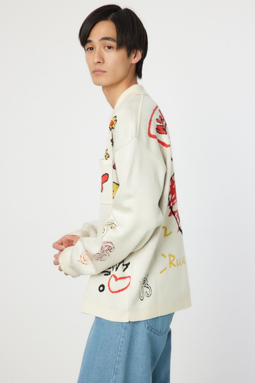 RODEO CROWNS「フリーパターンニットカーデ」|カーディガン|