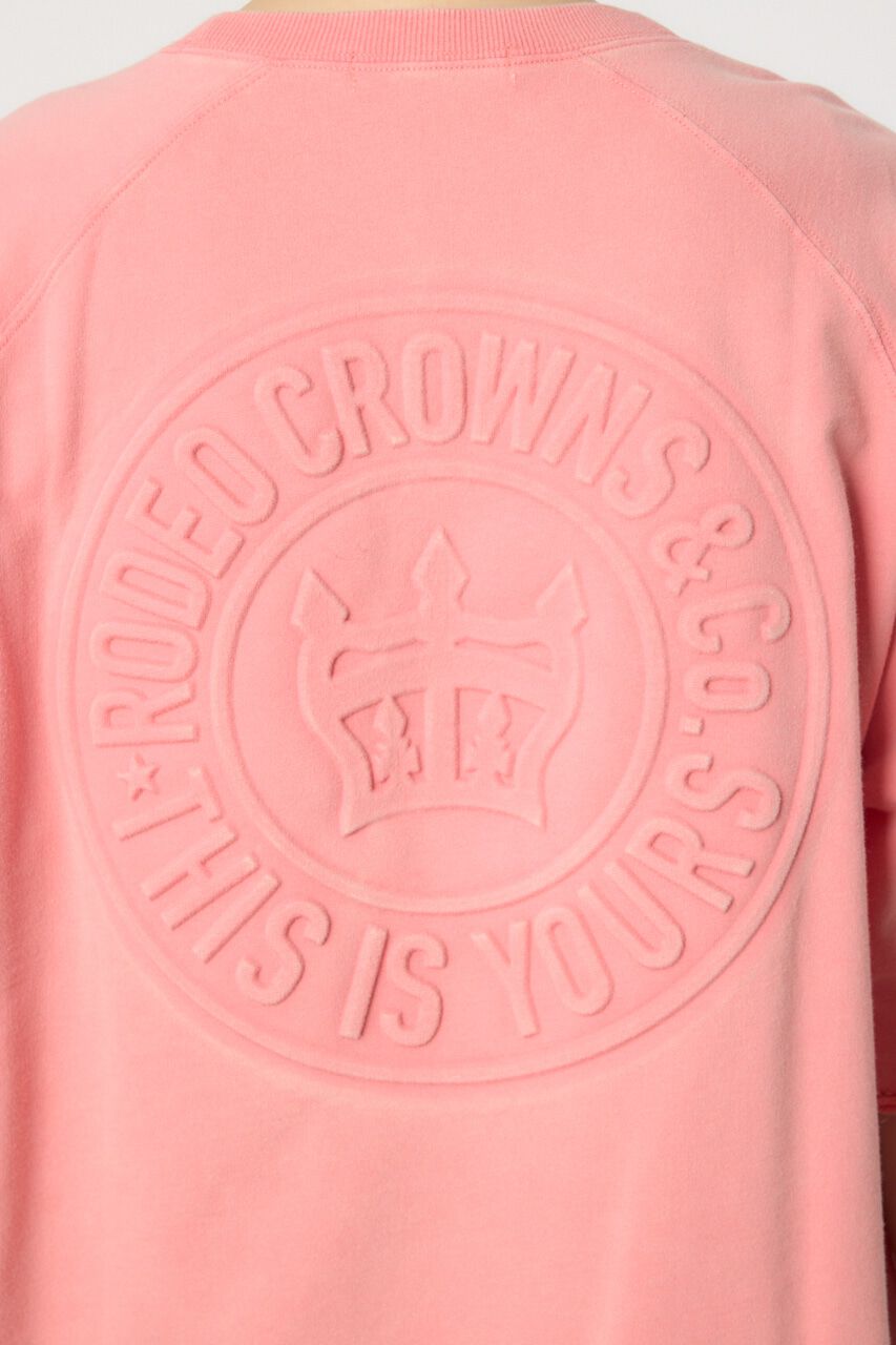 RODEO CROWNS「CIRCLE エンボスロゴ半袖スウェットトップス」|Tシャツ・カットソー|