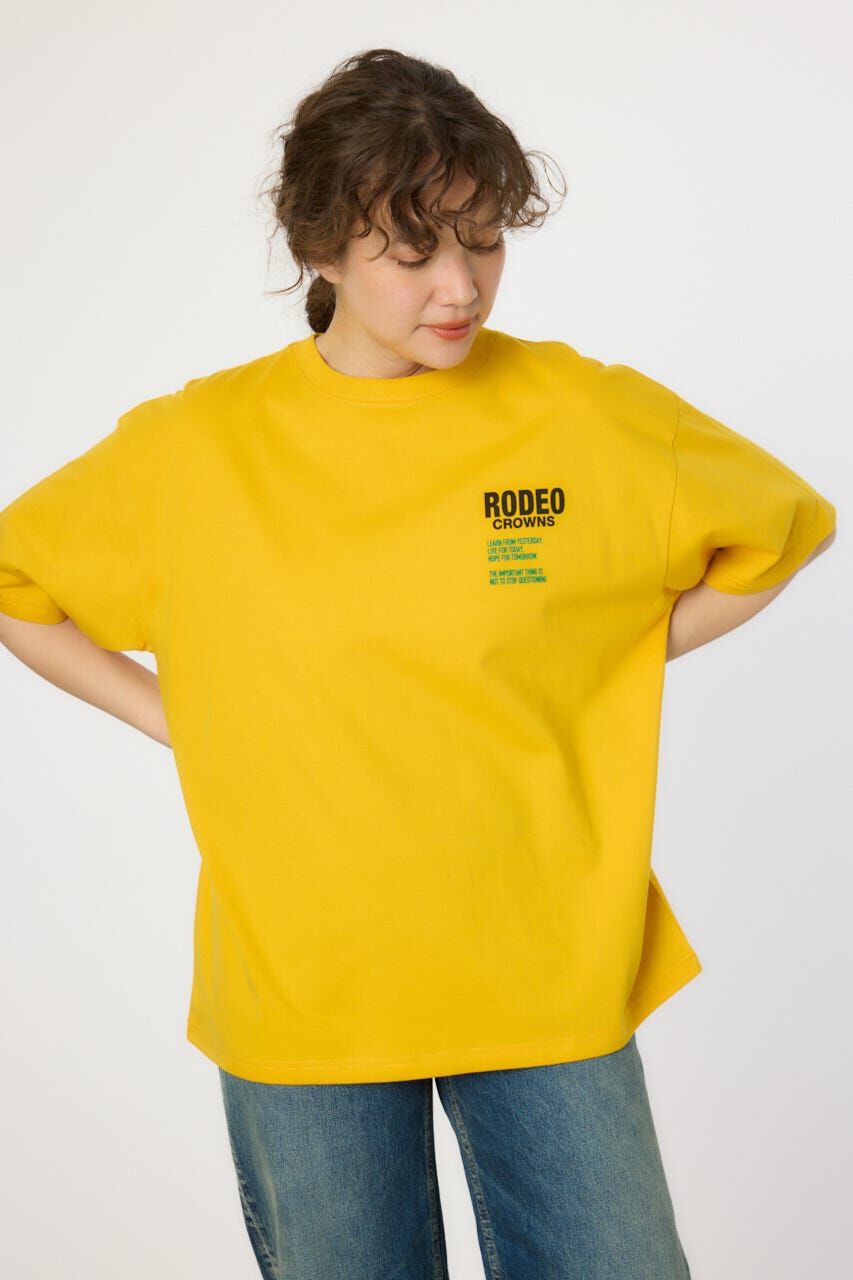 RODEO CROWNS「Overlap デニムアップリケTシャツ」|Tシャツ・カットソー|