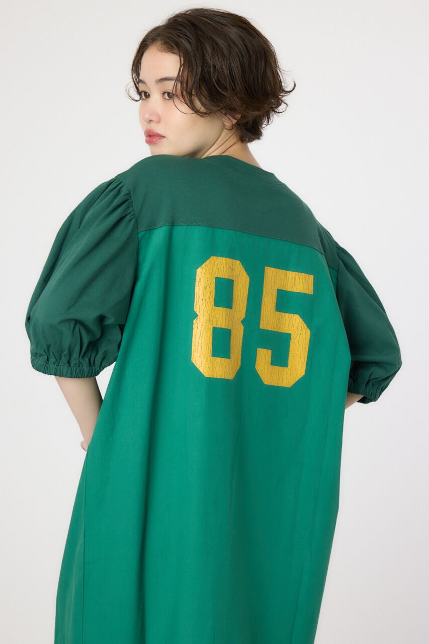 RODEO CROWNS「カレッジ 切替 パフスリーヴ ワンピース」|ワンピース|