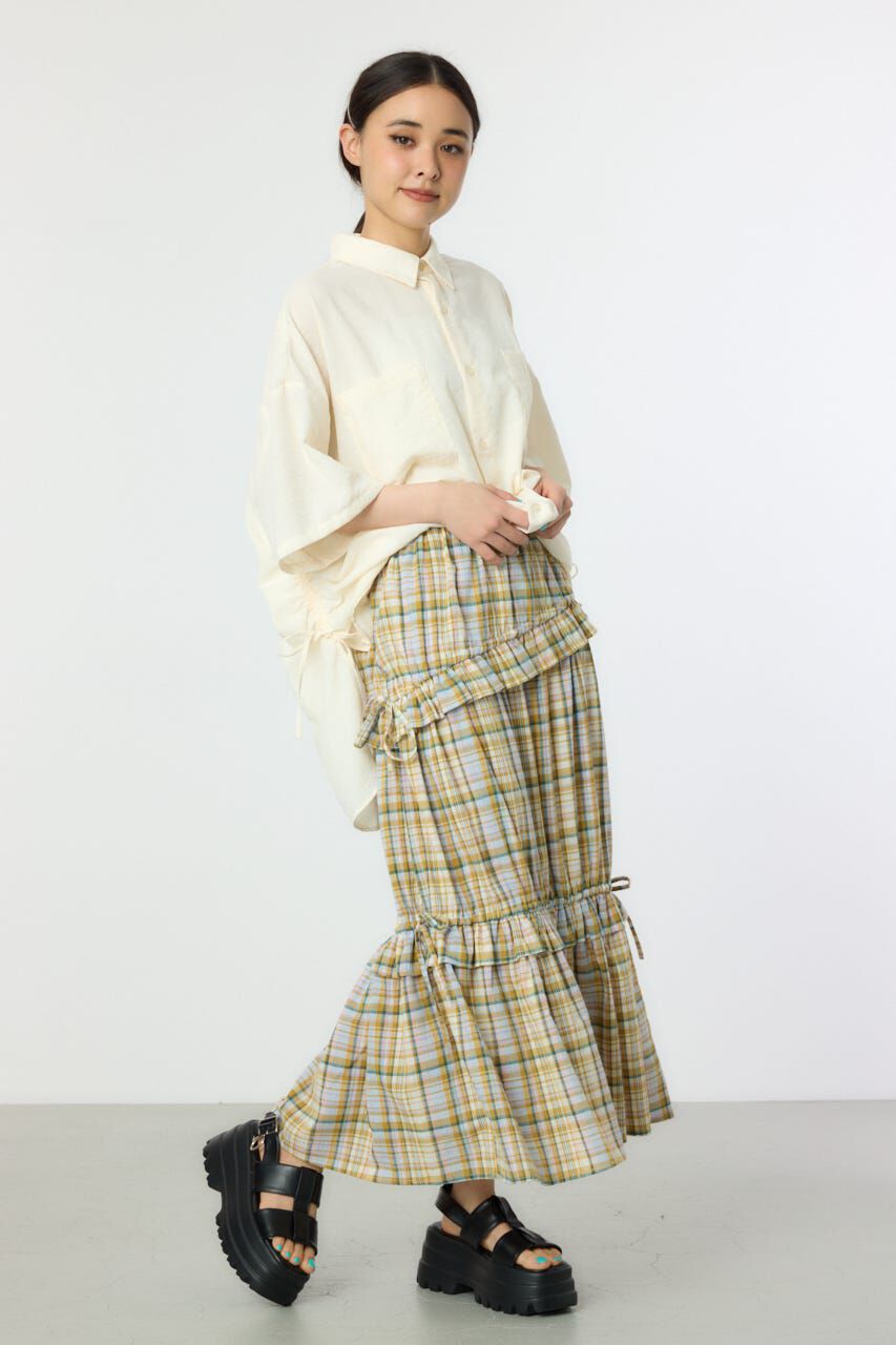 RODEO CROWNS「サマーチェックフリルティアードスカート」|スカート|