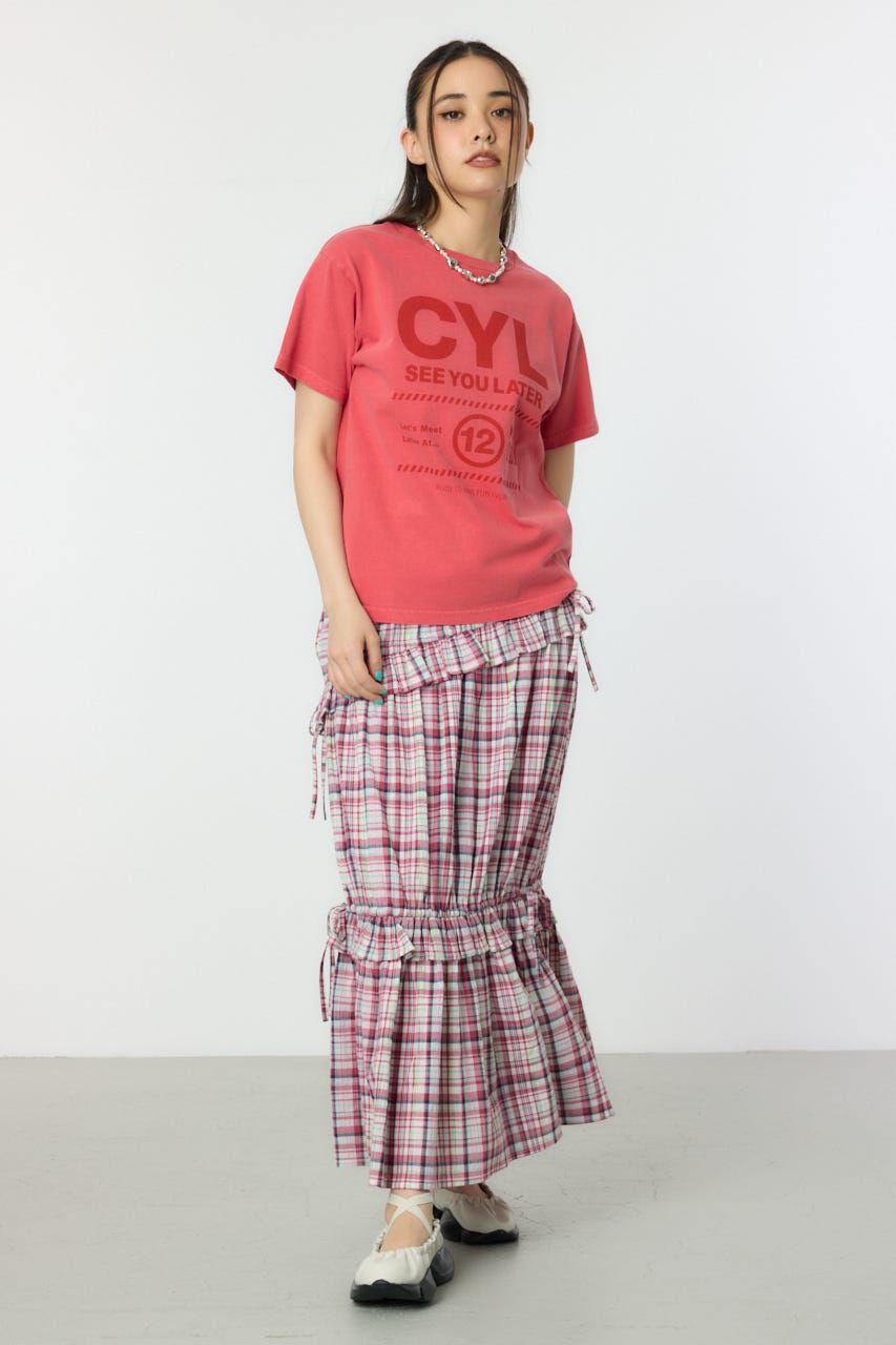 RODEO CROWNS「サマーチェックフリルティアードスカート」|スカート|