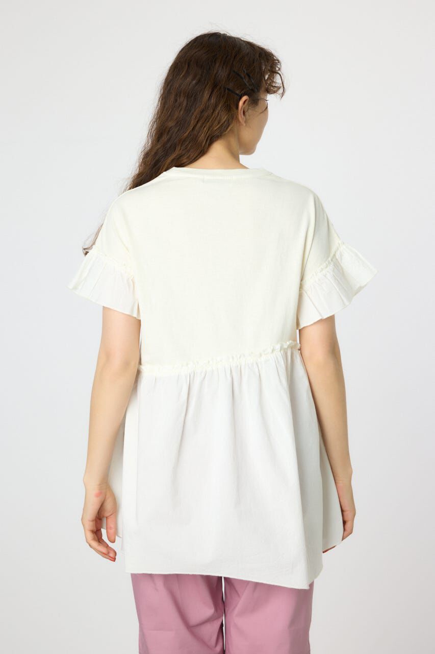 RODEO CROWNS「オーバルプリントドッキングフリルチュニック」|タンクトップ|