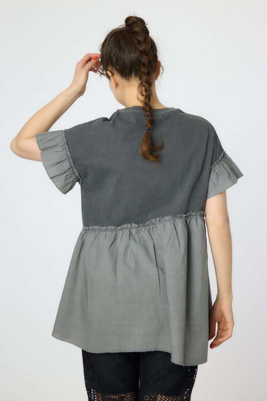 RODEO CROWNS「オーバルプリントドッキングフリルチュニック」|タンクトップ|