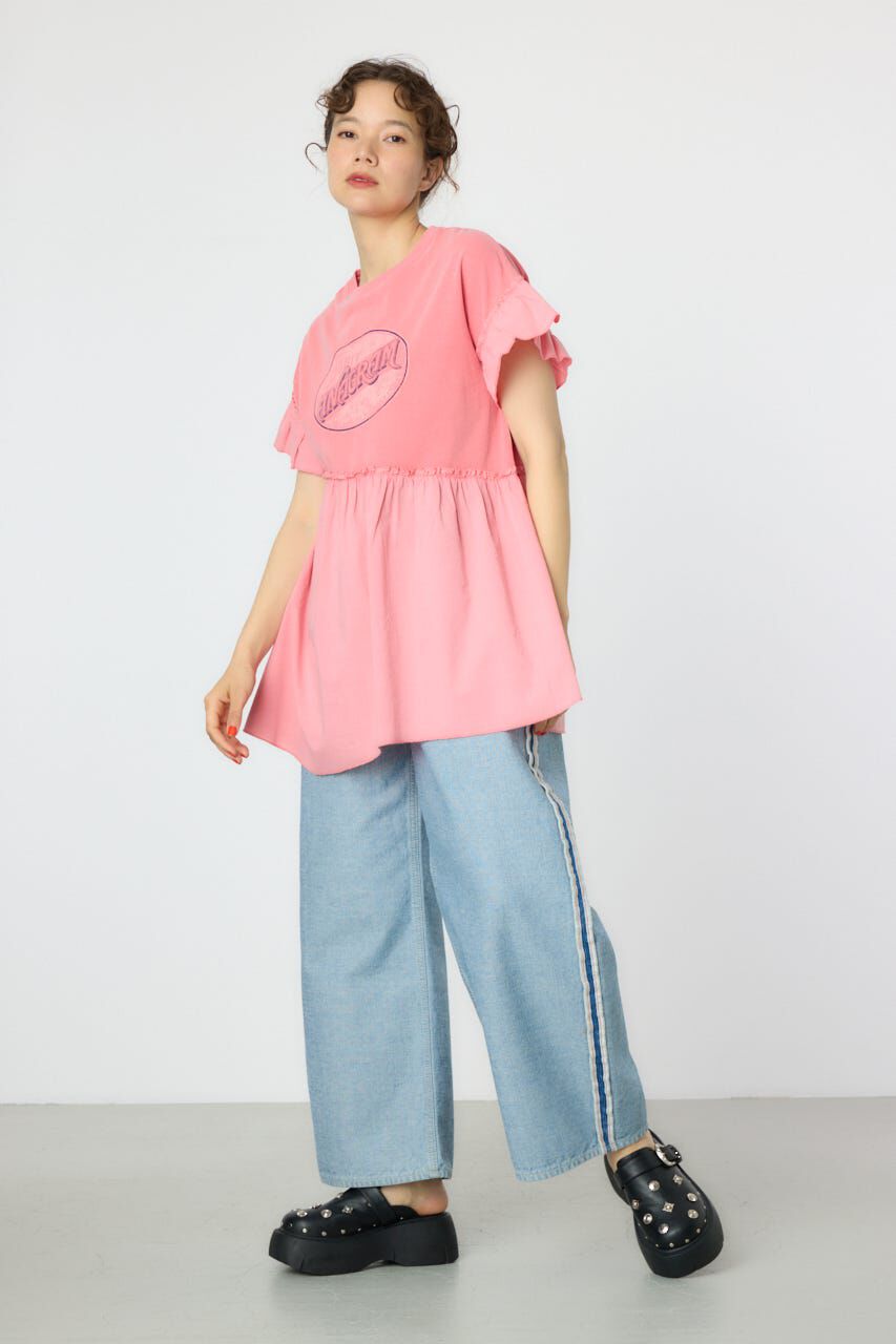 RODEO CROWNS「オーバルプリントドッキングフリルチュニック」|タンクトップ|